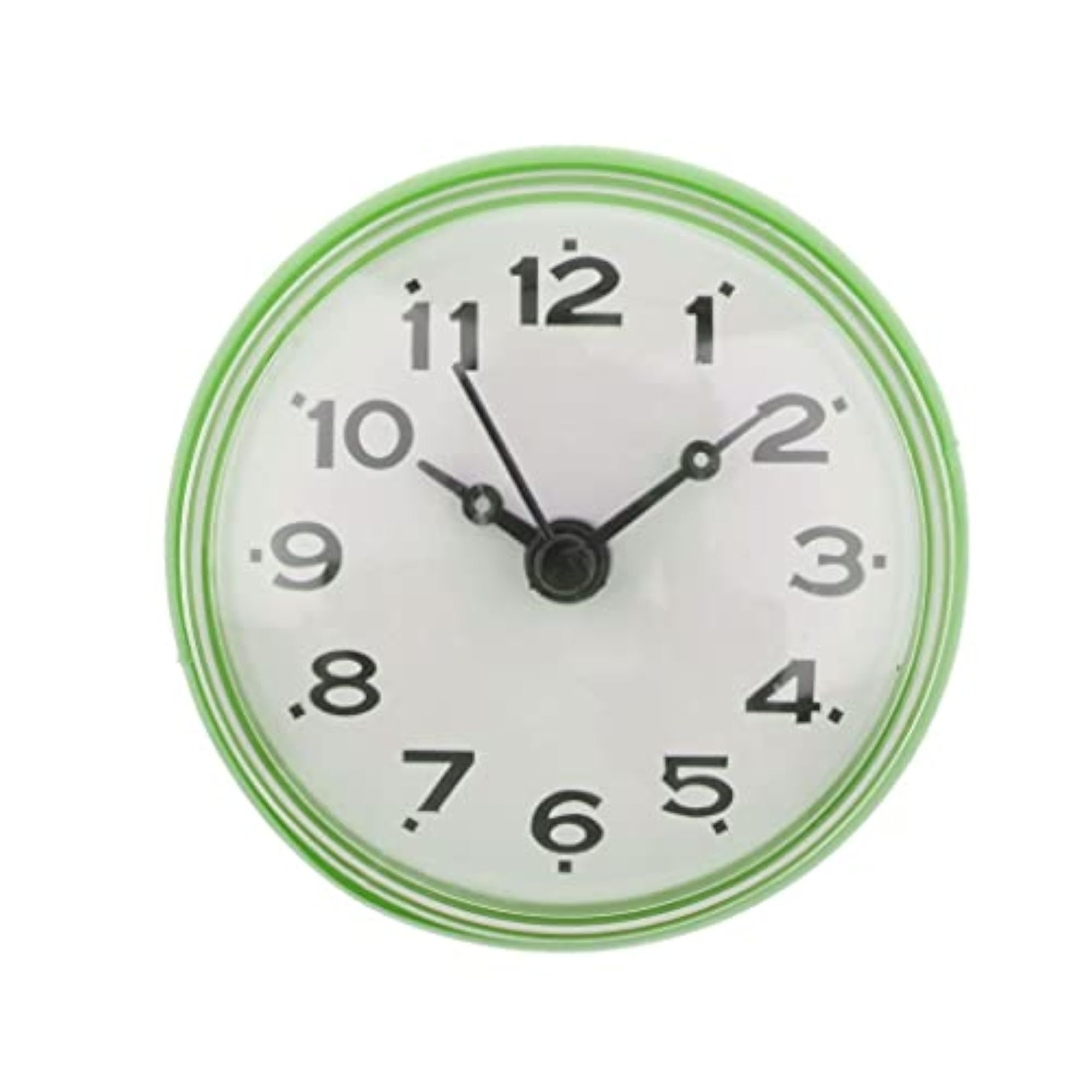 Silicone Waterproof Suction Cup Clock, Green