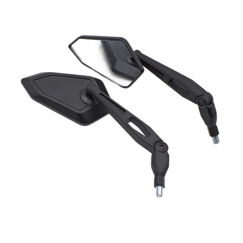 Espejos retrovisores laterales para motocicleta de 8 mm y 10 mm compatibles con touring
