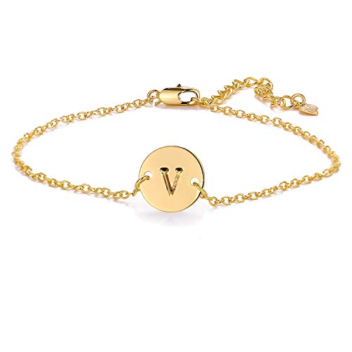A-Z Initial Bracelet 26 Alphabet Letter Bracelet Anklets Gold Initial Bracelets for Women Girls Friendship Jewelry Gifts