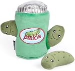 CHEWFFON Snuffle Dog Toy - Interactive Hide and Seek Pickle Design for Mental Enrichment - Squeaky & Crinkle Plush Puzzle for Boredom Relief - Stimulating Game for Small to Medium Dogs