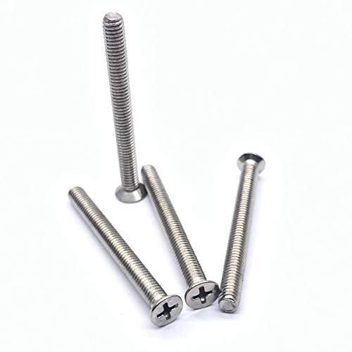 Vis tête plate M6 60mm en acier inoxydable premium pour finitions parfaites