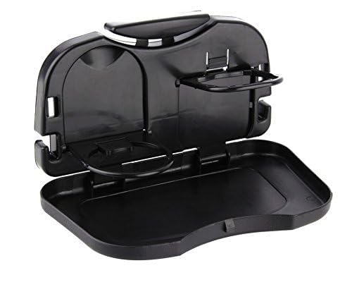 CAR Travel Dining Tray, Foldable Back Seat Mount Food Tray, Car Meal Plate & Bottles, Drink Cup Holder, Car Interior Accessories Travel Storage Organizer, Car Table & Snacks Tray for All Type Car