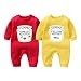 YSCULBUTOL Baby Bodysuit Yummz Tomato Ketchup Mustard Red Yellow Twins Set Boys Girls Clothes Twins Baby Outfits (KM-S6M Twins)
