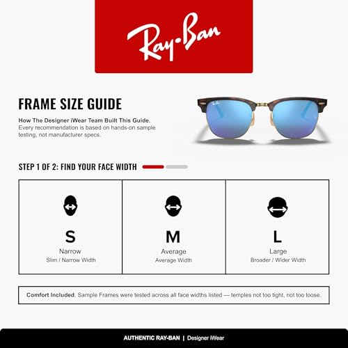 Image of Ray-Ban RB3016 Clubmaster Classic Square Sunglasses for Men for Women