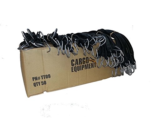 Tarp Tie Box of 50 (BUNGEES) (Natural Rubber, 21 Inch)