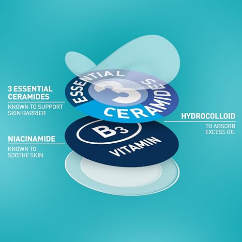 CeraVe Hydrocolloid Blemish Patches, Oil Absorbing Spot Control with Ceramides and Niacinamide, Allergy-Tested & Suitable For Sensitive Skin, Ultra-Thin & Blends Into All Skin Tones, 22ct - Image 4