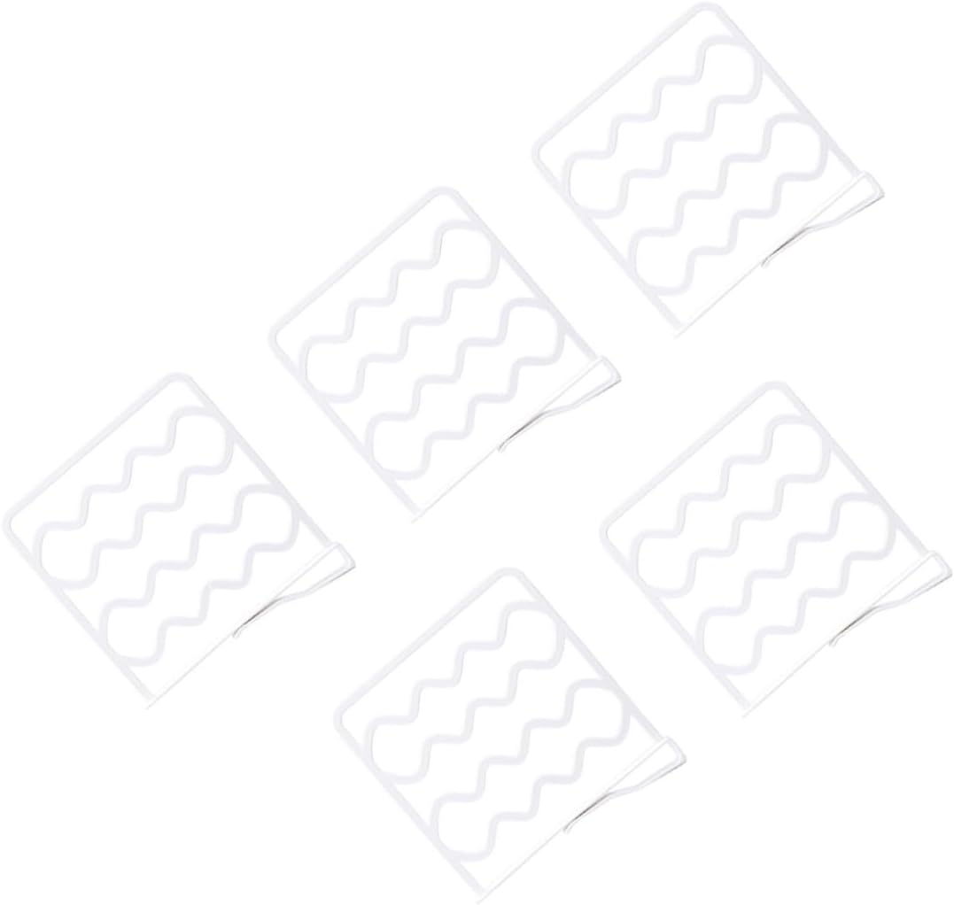 5pcs White Plastic Closet Shelf Dividers Clothes Organizer Dividers Removable Cupboard Partition Separators for Wardrobe Storage and Shelf Organization