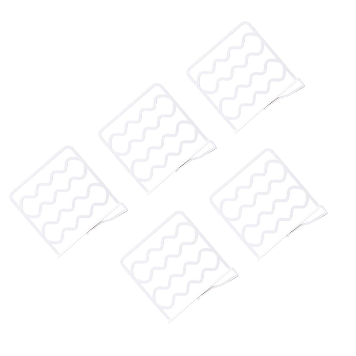 Séparateurs d'étagères en plastique blanc Healvian lot de 5