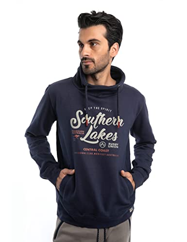 ROADSIGN Australia Herren Sweatshirt mit modischem Schlauchkragen und Kordelzug, Sweat für den Alltag Navy | XL Cover
