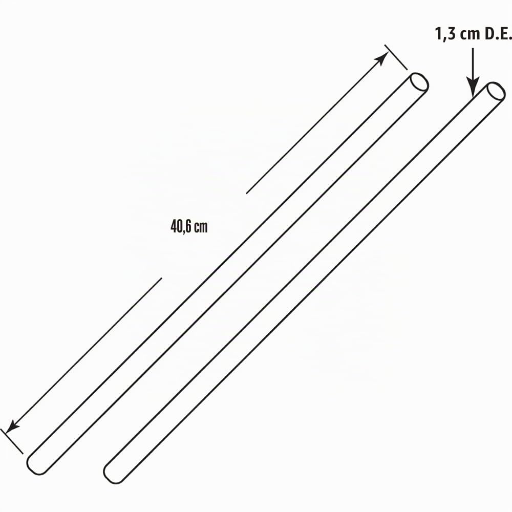 PRIME-LINE Outils d'enroulement de torsion recommandés pour régler ou remplacer les ressorts de tension de porte de garage - Tiges rondes en acier de 1,27 cm de diamètre x 40,6 cm de long, bleu