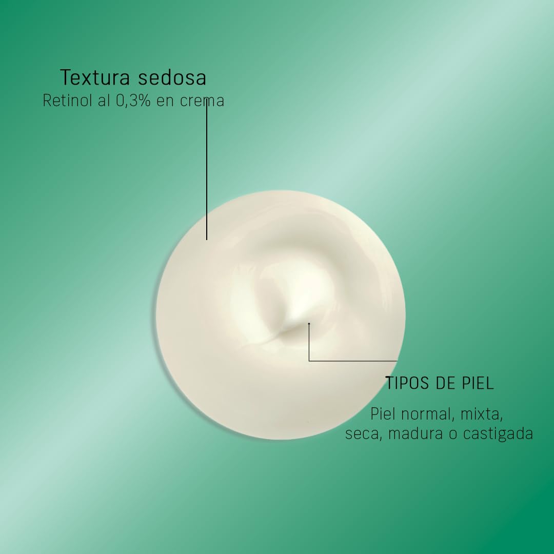 Crema de Noche Antiedad Hidratante Facial con Retinol 0.3% | Renovador Celular + Antiedad | Crema de Noche Antiedad 50 años | Antiarrugas + Luminosidad + Regeneradora + Anti Manchas | 50ml