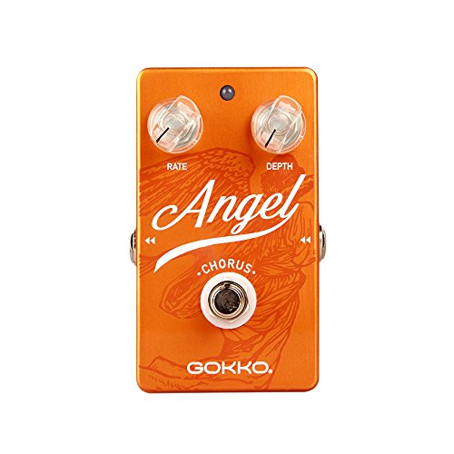 GOKKO GK-23 Angel Chorus Guitar Pedal, Compact Chorus Pedal for Electric Guitar, Classic Modulation...