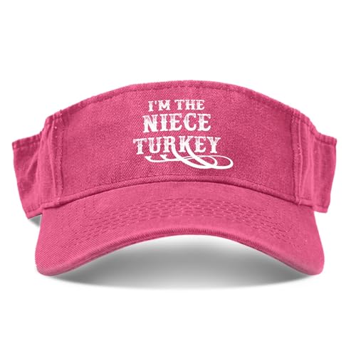 I'm The Niece Turkey Beach Baseball Fashion Caps for Mens Pool Visor Hats Pink