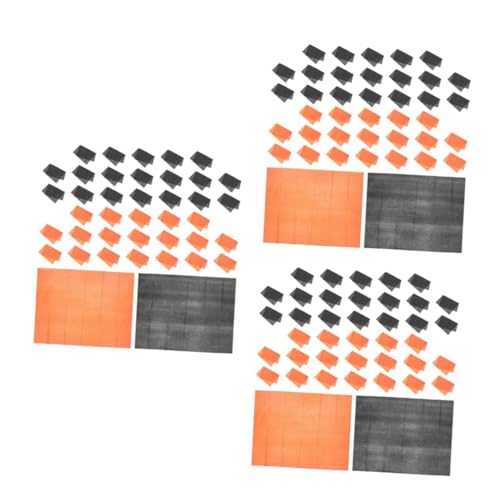 Papier de soie noir et orange Beavorty pour DIY et décoration festive - 120 pièces