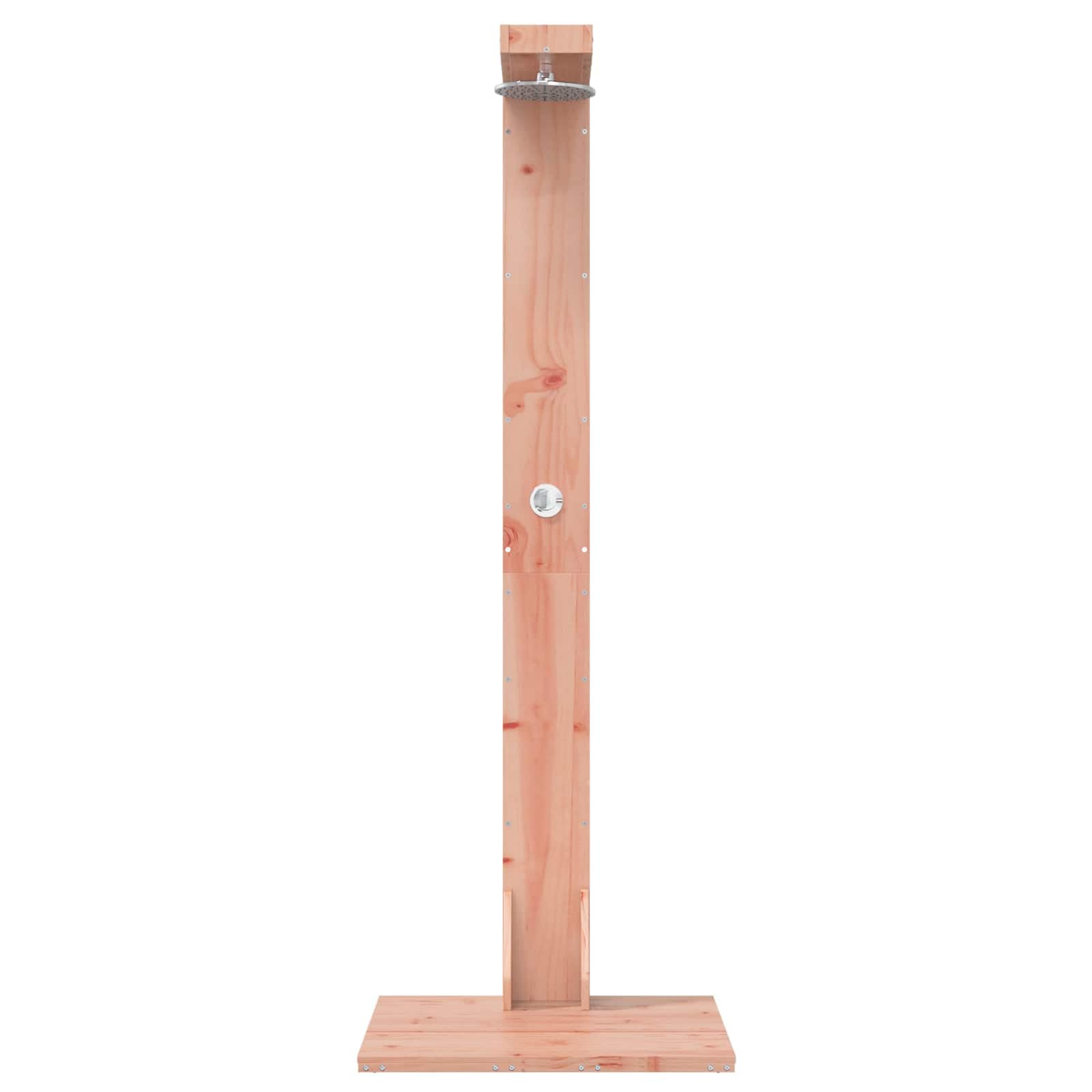vidaXL Ducha de exterior 210 cm Natural, Ducha Moderna de Exterior, Resistente al Tiempo, Jardín, Área de Piscina, Perfecta para Uso al Aire Libre