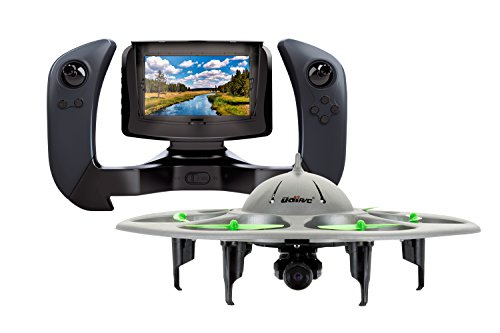 UDI U845 2.4Ghz UFO Voyager FPV Hexacopter RC Drone (4Ch 6-Axis) with Real-time Aerial Photography 720P HD Camera