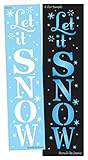 Joanie 6'x24' Stencil Let It Snow Stars Winter Flakes Christmas Farmhouse Holiday Cabin DIY Art Sign