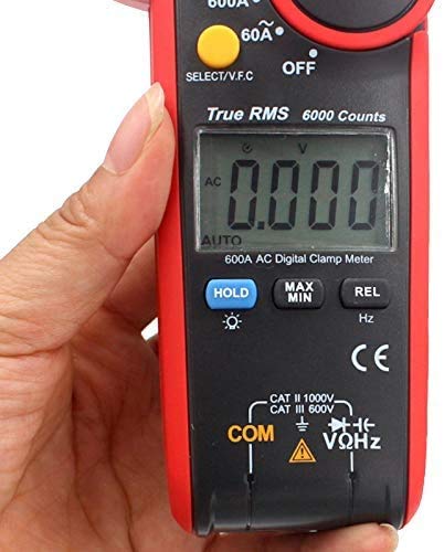 UT216B Digital Clamp Meter NCV V.F.C Diode LCD Backlight 600A True RMS Frequency Current Clamp Tester Multimetro