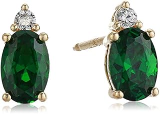 18K Yellow Gold Plated Sterling Silver Stud Earrings