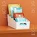 YouCopia 3 Packet and Snack ShelfBin Tiered Packet & Snack Bin Organizer for Kitchen Cabinet Pantry, Small, White