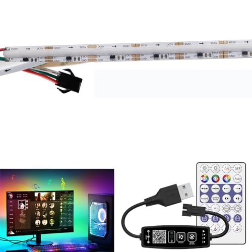 Tira LED USB 1m 5V Bluetooth RGB Control App Flexible miniatura 2