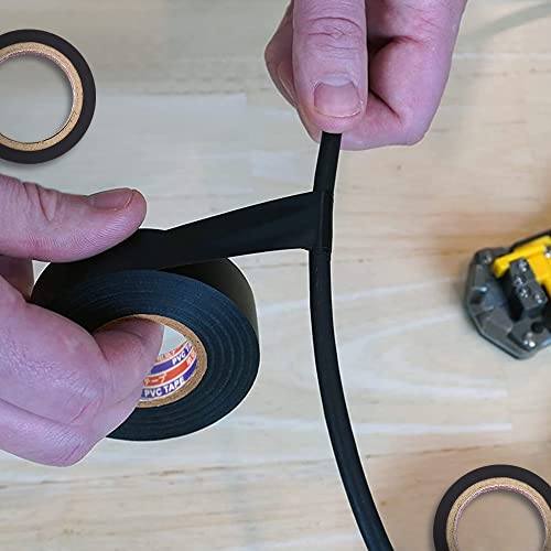 Nastro isolante nero, in confezione da 10 pezzi