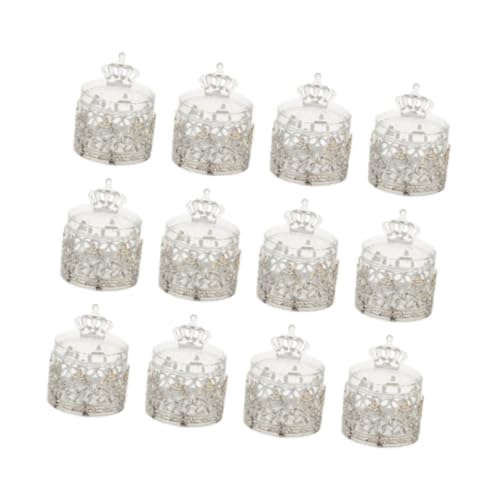 Boîtes à bonbons légères avec couvercle pour buffet de baptême - 8
