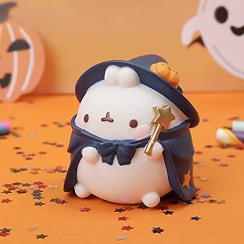 Aven Rabbit Molang Halloween Special Series 2 Box Toys Blind Box Cute Collectible Figure Action Model Girl Birthday Surprise Random Blind Bags Room Desktop Decoration（2 Pack） #TOP7