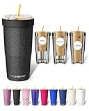 Frost Buddy Togo Buddy 30 oz Stainless Steel Vacuum Insulated Tumbler To Go Coffee Cup – Iced Coffee Cups, Iced Coffee Sleeve, Travel Mug, Thermal Cup for Hot & Cold Drinks, Dunkin Cup (Dark Glitz)