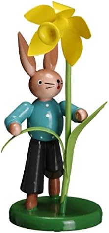 Zeidler Bunny With Daffodil Made in Germany