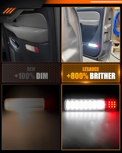 LESAUCE Lámpara LED Interior para Puerta Red&White miniatura 4