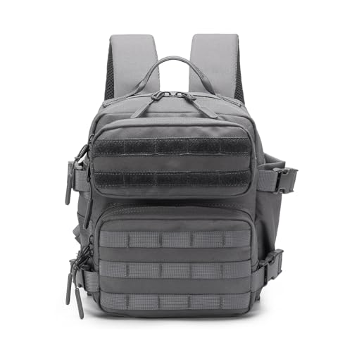 Image of 9L Mini Backpack for Men and Women, Small Backpack for Gym Hiking Travel Sports Running (Gray)