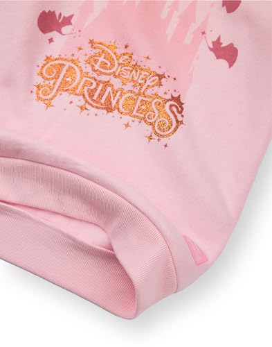 Pull princesse fille Disney résistant au lavage vêtement chaud à capuche rose - 4
