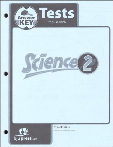Science Grade 2 Test Pack Answer Key 3rd Edition