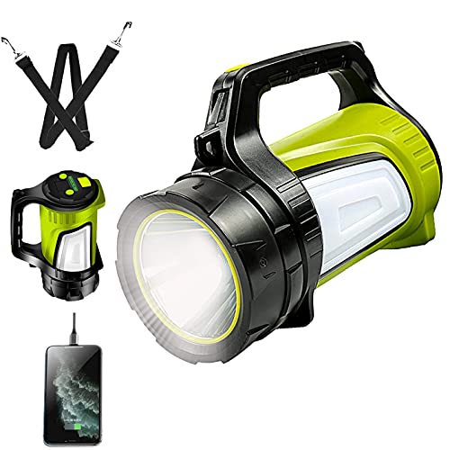 KINSACH Rechargeable LED Camping Lantern,Brightest Flashlight with 1200LM,5 Light Modes,4500mAh Power Bank,Waterproof Lantern Flashlights for Emergencies,Hurricane,Hiking,Camping Accessories