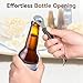 Anyongora Can Punch Opener with Non-Slip Handle, 2-in-1 Stainless Steel Beer Bottle and Can Opener, Rust-Resistant and Compact, for Kitchen, Bar, Camping