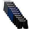 Kit 12 Cuecas Boxer Reebok Masculinas Microfibra Adulto Box Sem Costura (BR, Alfa, G, Regular, Sortidos 2)