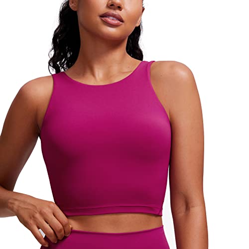 Image of CRZ YOGA Womens U Back Sports Bras | Light Support, Removable Pads, Yoga, Extremely Soft, U Back, Wide Straps, for Women
