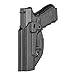 MFT Holsters Inside Waistband Holster, Ambidextrous, Fits Glock 19 23, Kydex, Includes 1.5 Belt Attachement, Black Finish, One Size, HGL19AIWBA-BL