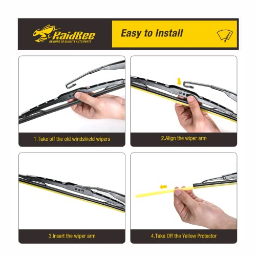 Image of Oem Windshield Wipers,Wiper Blades Replacement for Ford Escape 2001-2004,Front & Rear Wiper for My Car,Automotive Replacement Windshield Wiper Blades 20 inch&18 inch&10 inch