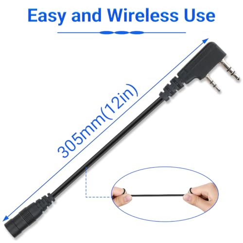 BAOFENG Walkie Talkies Earpiece Adapter Accessories Ham Radio Headset 2 Pin to 3.5mm Compatible UV-5R Mini BF-F8HP PRO 5RM UV-32 UV-5G Plus DM-32 Quangsheng UV-K5 8 UV-K6 K5PLUS Two Way Radio - Thumbnail 4