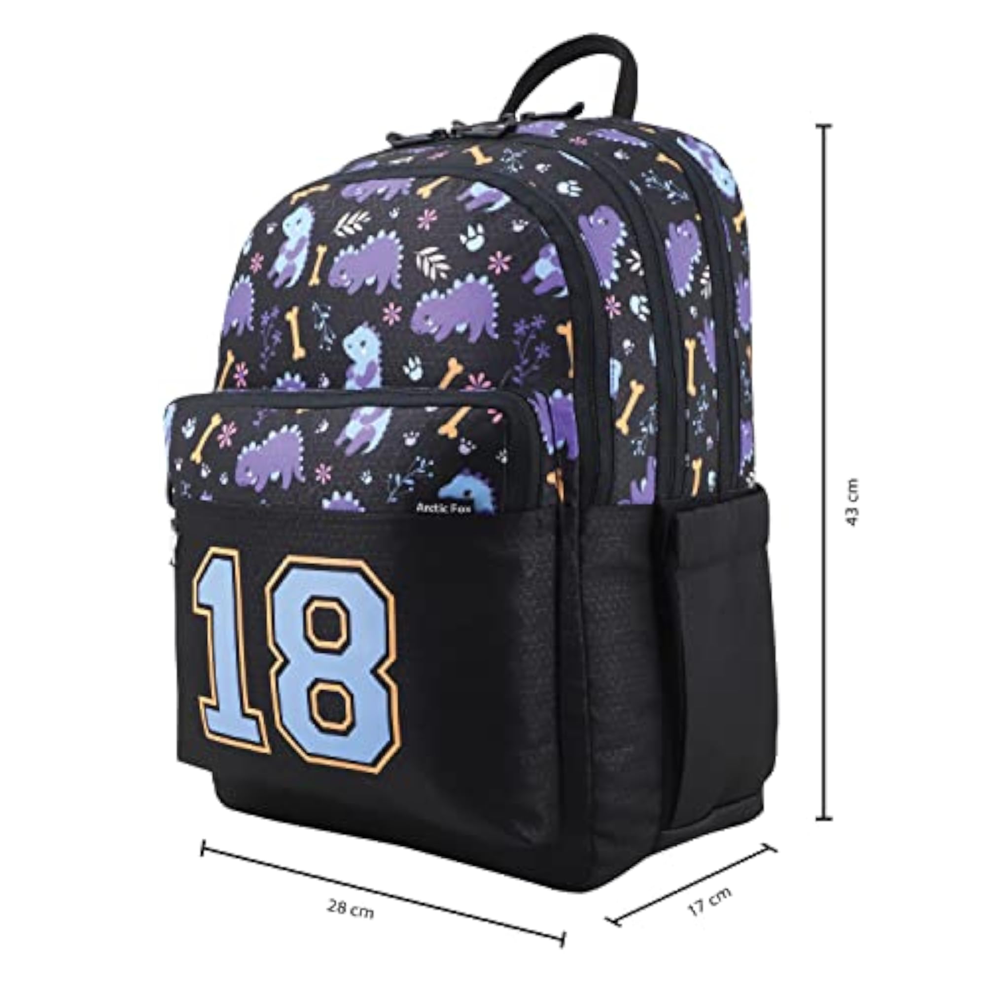 Saurus Pink School Backpack for Kids, 21 Liters