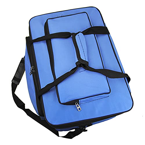 Image of Large Capacity Art Supply Storage Bag with Straps, Waterproof Art Craft Drawing Supplies Storage Tote Bag Portable Travel Craft Bag, Handle Carrier Bag for Craft Tool Sewing, Paper, Art, Desk, Canvas