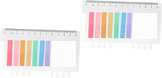 Didiseaon 6 Conjuntos De Adesivos Coloridos De Sinal De Índice Guias De Notas Adesivas Marcadores Pegajosos Guias De Bandeira Marcadores De Livro Pegajosos Guia De Índice Pegajoso Para