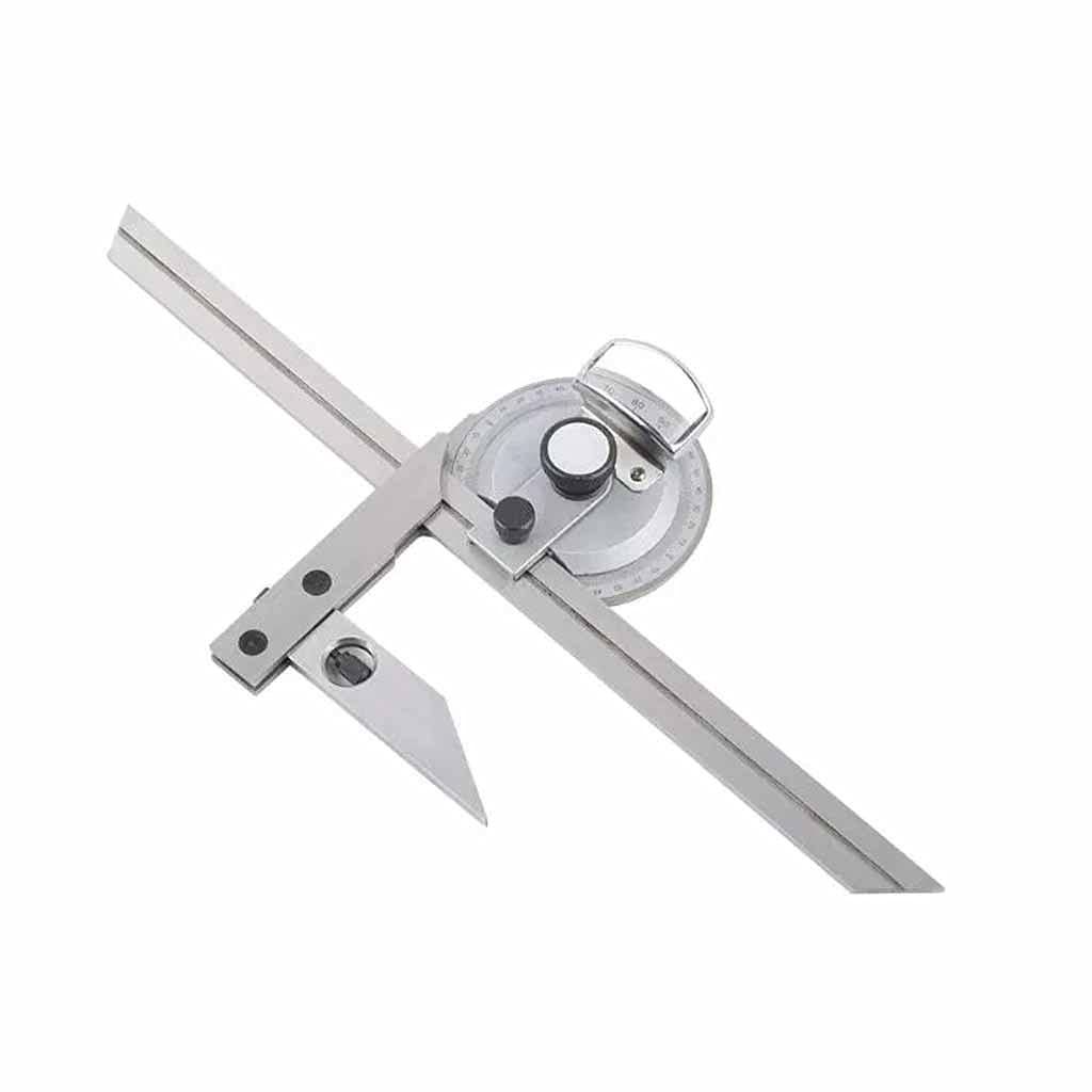 Buscador de medición de ángulo de transportador Biselado Universal de 360 ​​​​Grados Goniómetro Regla Angular con Lupa Herramienta for Trabajar la Madera
