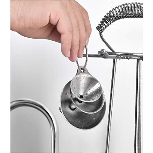 Lakatay RIV100 Stainless Steel Funnels, Large Small Funnel Set Of 3, Food Grade Mini Metal Kitchen Funnel thumb #6