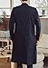 HZCX FASHION Men's Vintage Cotton Linen Stand Collar Frog-Button Trench Coats DSB303-W201-85-SO-US L