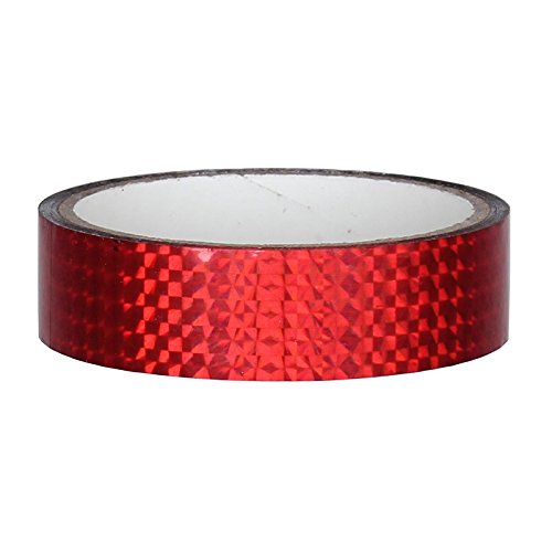 Cinta Adhesiva Deco Para Pegar Hula Hoop 25mm X 30m, Rojo - Cinta Holograma Hula Hoop