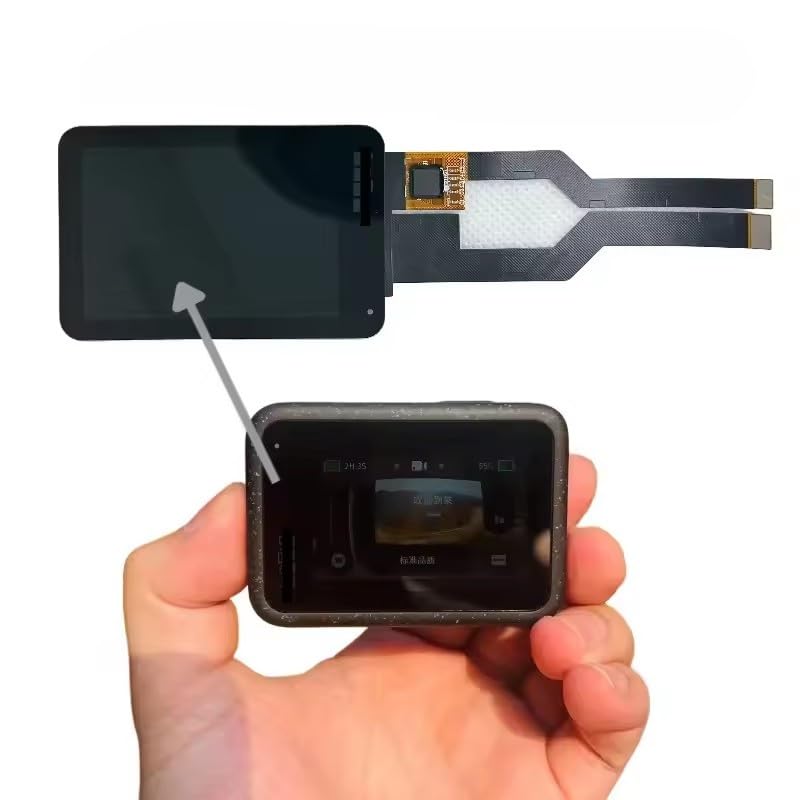 SHOWGOOD Ekran LCD do Gopro Hero 10 Wyświetlacz LCD z ekranem dotykowym + tylna pokrywa rama naprawa repla
