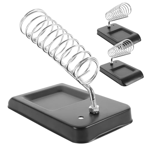 Happyyami 3個 はんだごて台 点 安定設計 素材製 アイアンスタンド スプリングホルダー 電気はんだごて用 作業 サポート